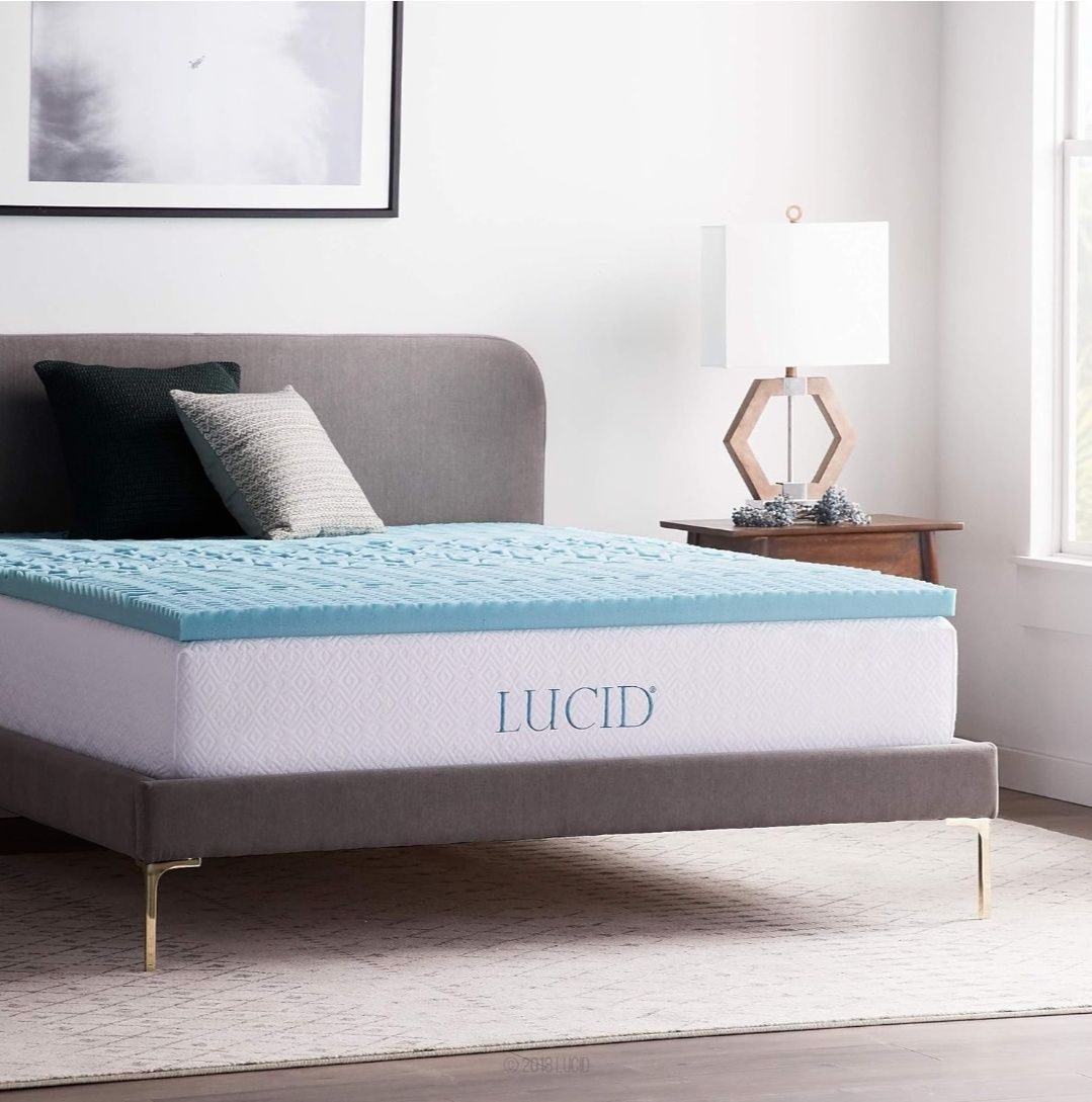 Nowy topper LUCID Nakładka na materac z 5 strefami – 5 cm nakładka