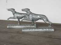 Bookends Silver Greyhound Dogs 25eu