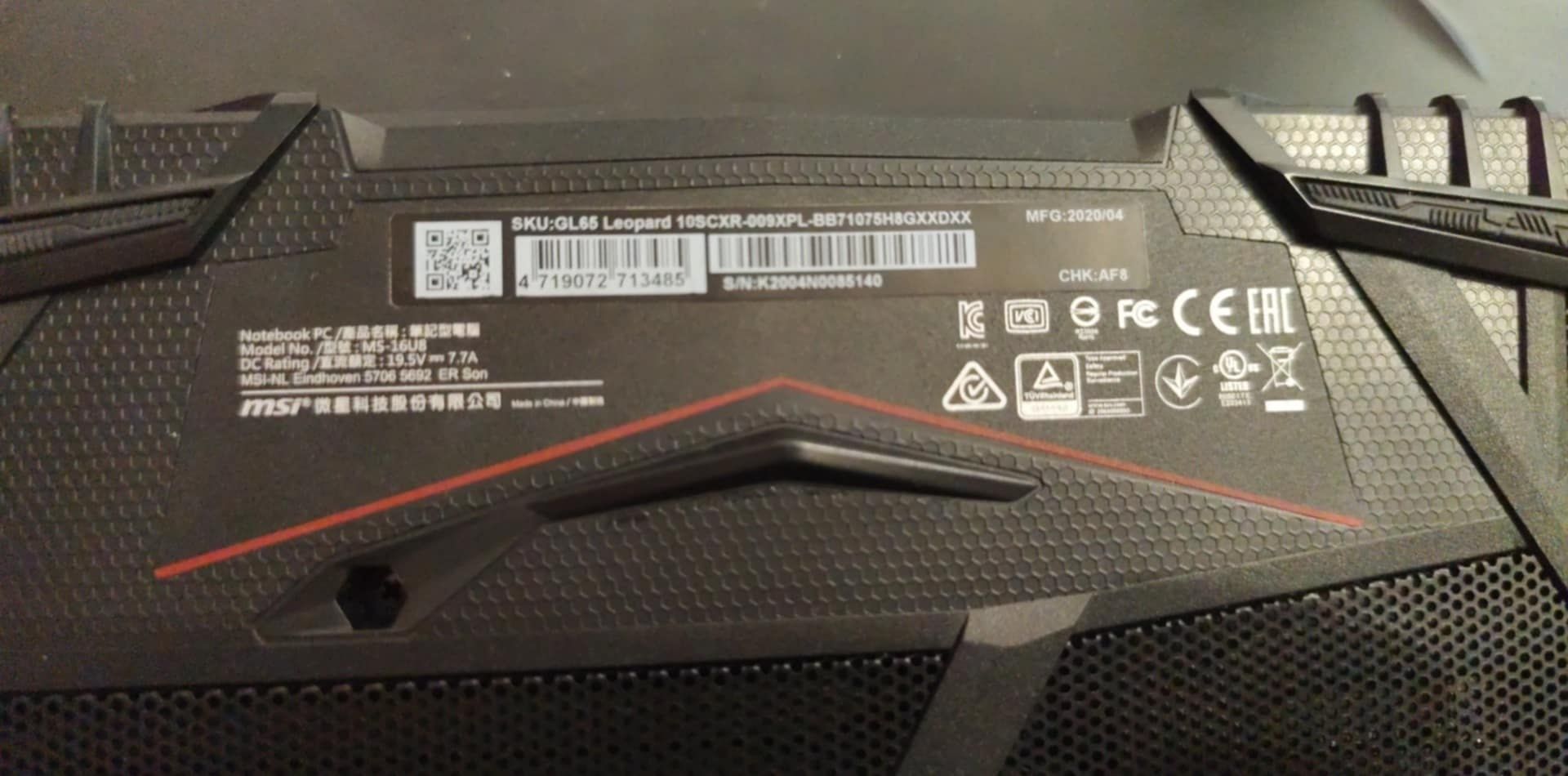 Laptop Gamingowy MSI GL65 Leopard