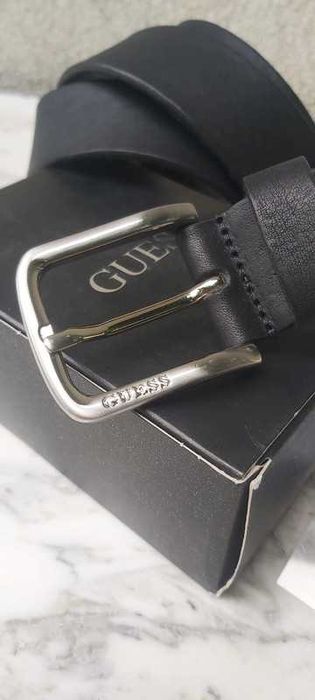 Nowy oryginalny pasek męski GUESS 100% skóra naturalna skórzany t043