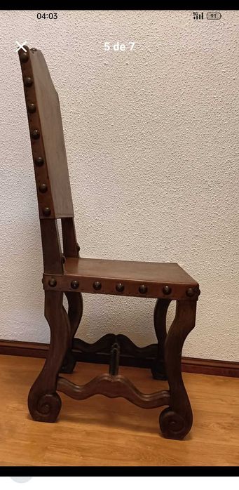 conjunto de 2 cadeiras em couro - anos 60