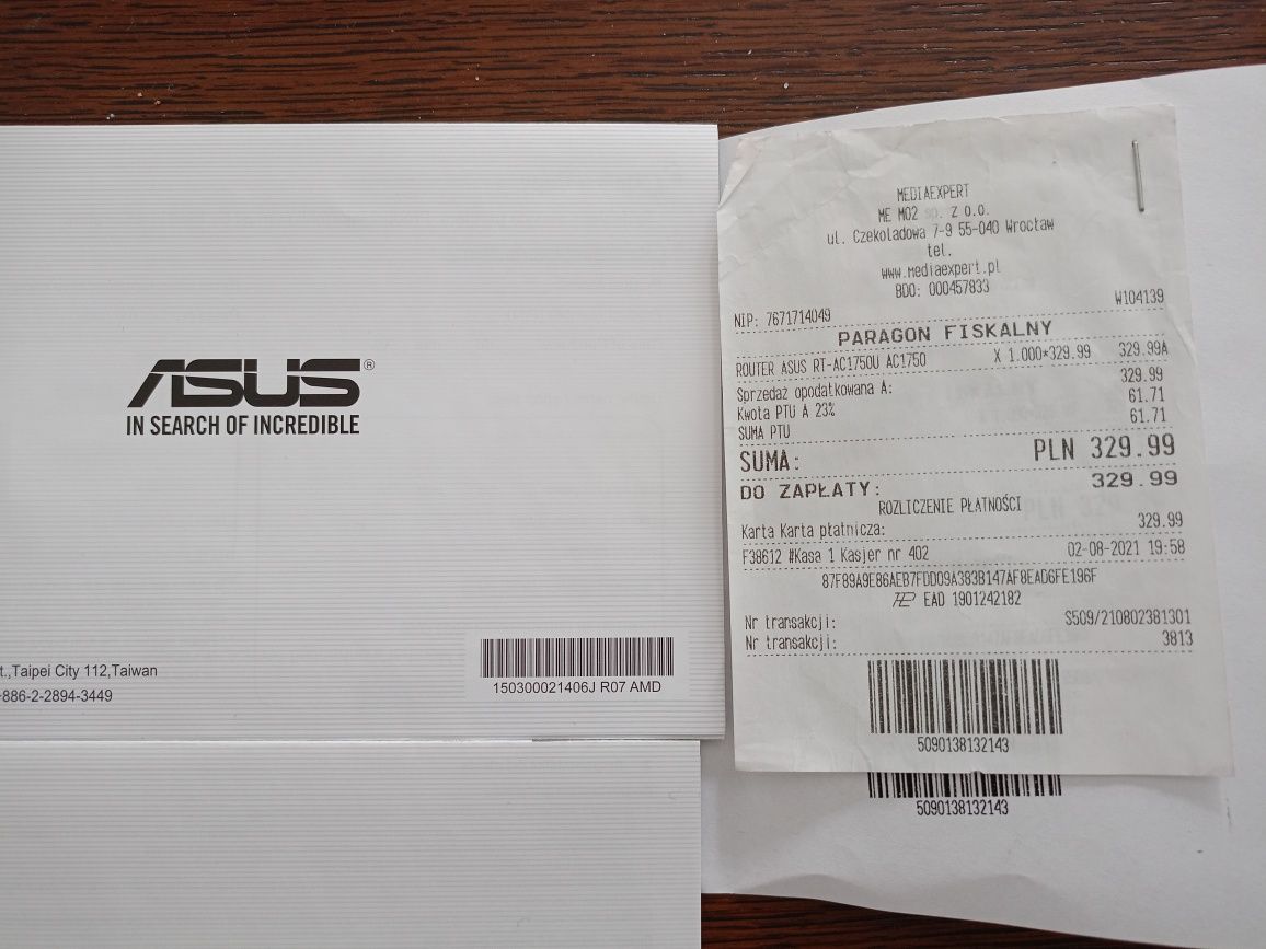 Router Asus RT-AC1750U dual band gigabit wifi 5