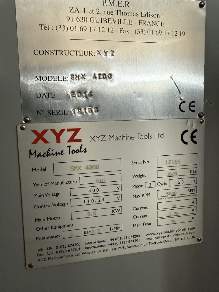 Frezarka cnc narzedziowa  XYZ