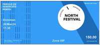 2 Bilhetes NORTH FESTIVAL 26/05 (ALA VIP)