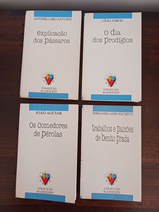 4 livros escritores Portugueses