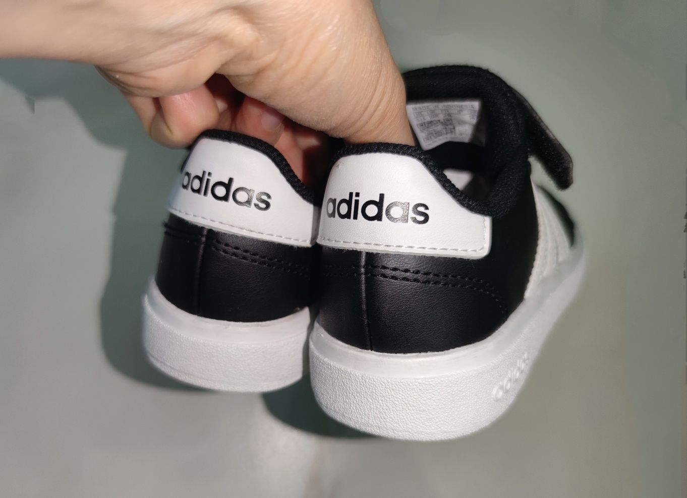 Черные кеды кроссовки Adidas GRAND COURT 28 (17,5см)