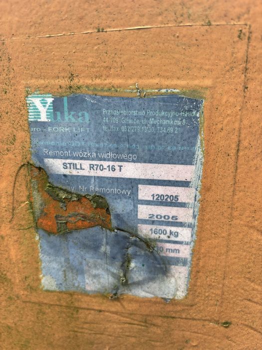 Wózek widłowy Still R70-16 T koła maszt silnik most przeciwwaga