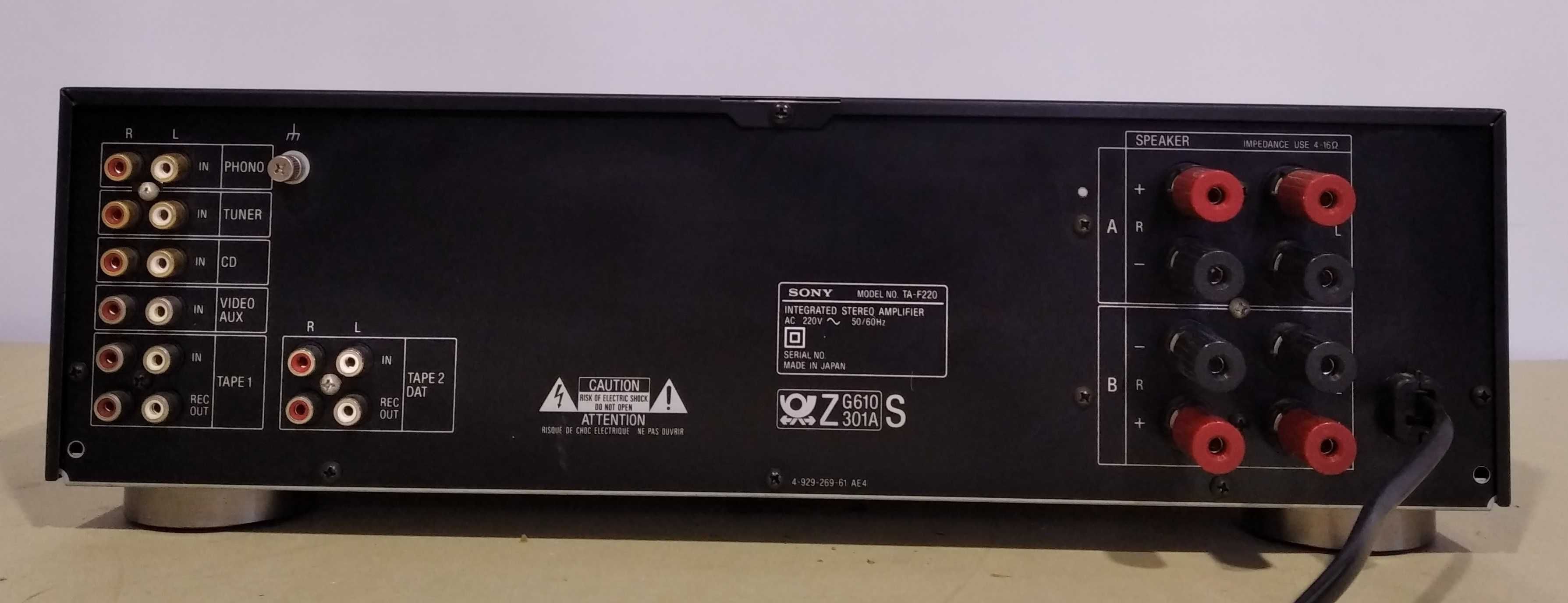 Підсилювач інтегральний Sony TA-F220, на канал 80 Вт, 4-16 Ом, Японія