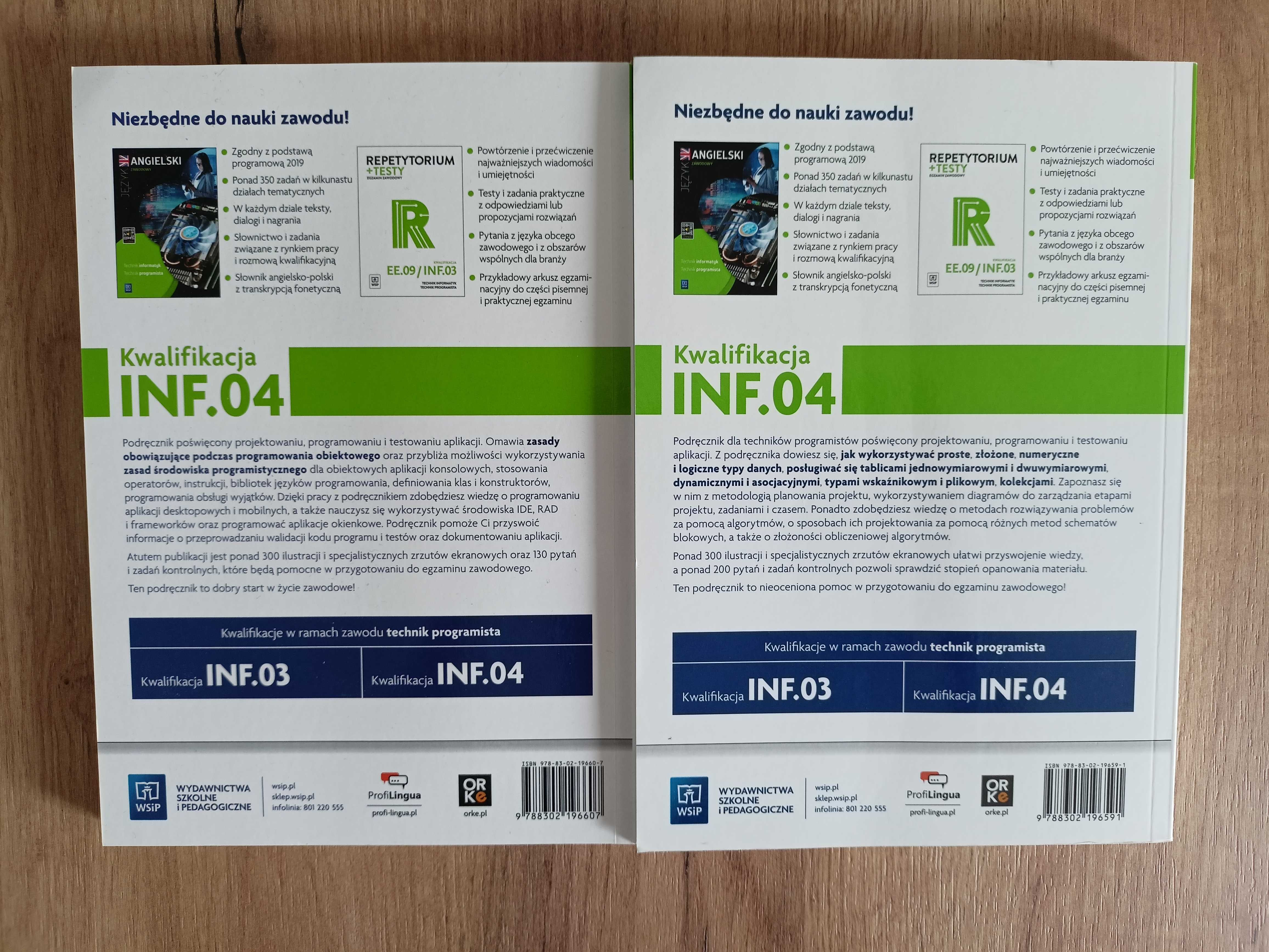 ZESTAW INF.04 Projektowanie Programowanie WSiP | Komplet Cz. 1+2