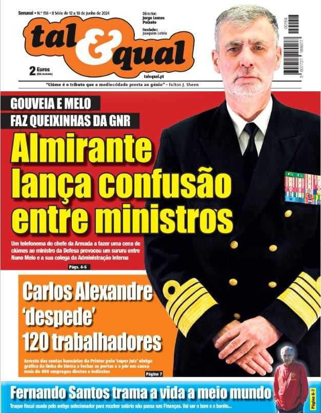 8 Jornais Tal & Qual de 2024 NOVOS (lote 2)