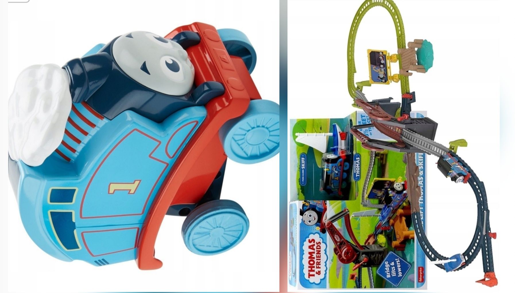 Fisher Price Tomek I przyjaciele Most zwodzony i Tomek fikołek