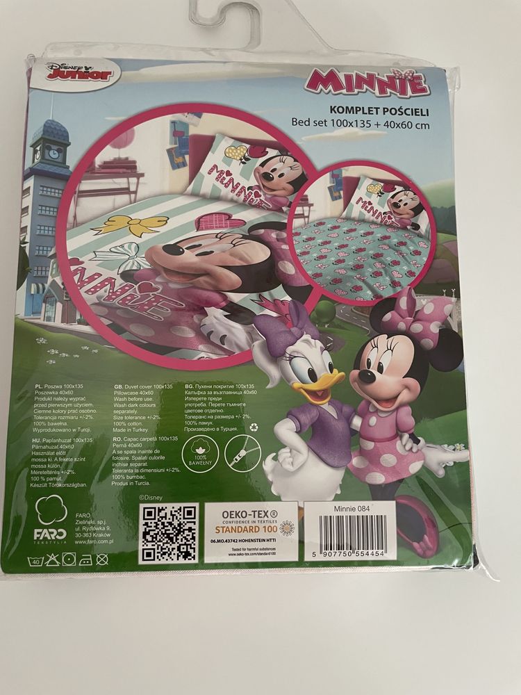 Pościel dziecięca Minnie Mouse 100x135 nowa zafoliowana