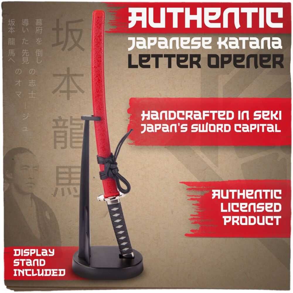 Japońska Katana Sakamoto Ryouma Nożyk do Listów ze Stojakiem MT-32R