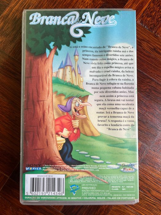 VHS Contos encantados (1994, Sony Wonder) DUB PT-PT