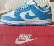 Nowe sneakersy Nike Dunk damskie blue stylowe buty biale 38