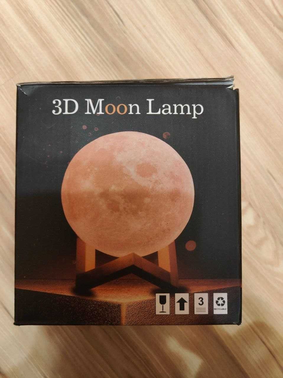 Настільний нічник-світильник Moon Lamp 3D