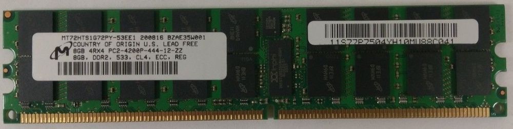 Память для сервера Micron 8GB PC2-4200P-444 5300P 6400P регистровая