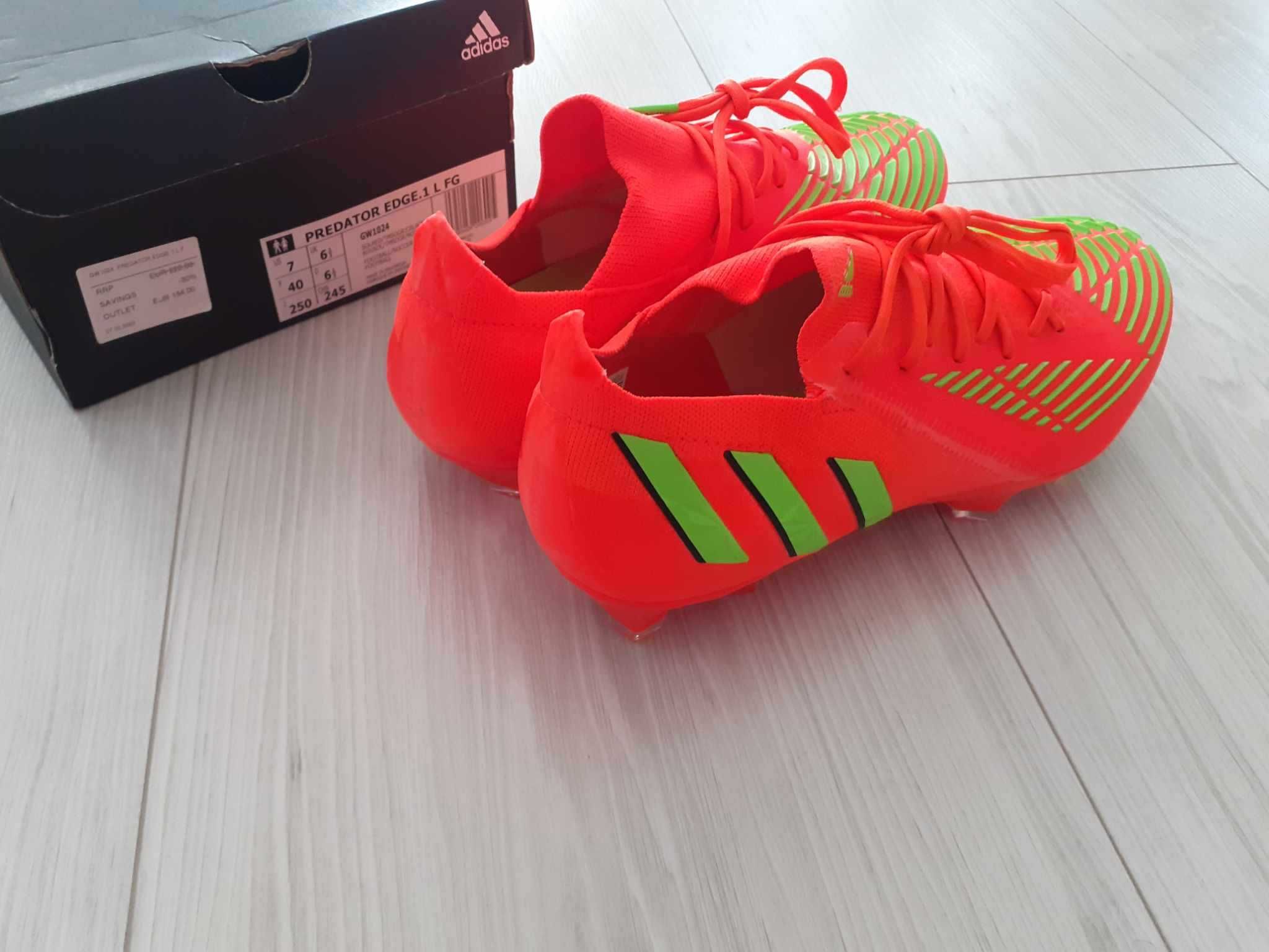 Profesjonalne buty piłkarskie korki Adidas Predator EDGE.1 L FG r. 40