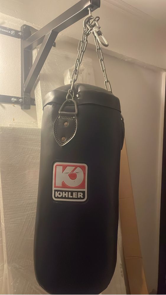 saco boxe 20 kg com encaixe