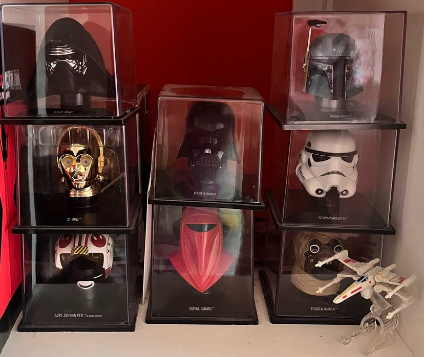 Figurinos de capacetes de Star Wars