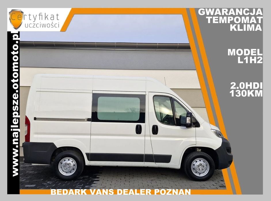 Peugeot Boxer, L1H2, klima, tempomat  L1H2, Gwarancja,  L1H2, klima, tempomat