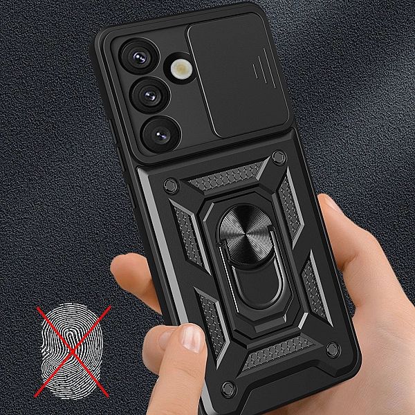 Pancerne etui Hybrid Armor Camshield z podstawką i osłoną aparatu na N