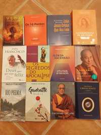 Vários livros esotéricos religiosos auto ajuda