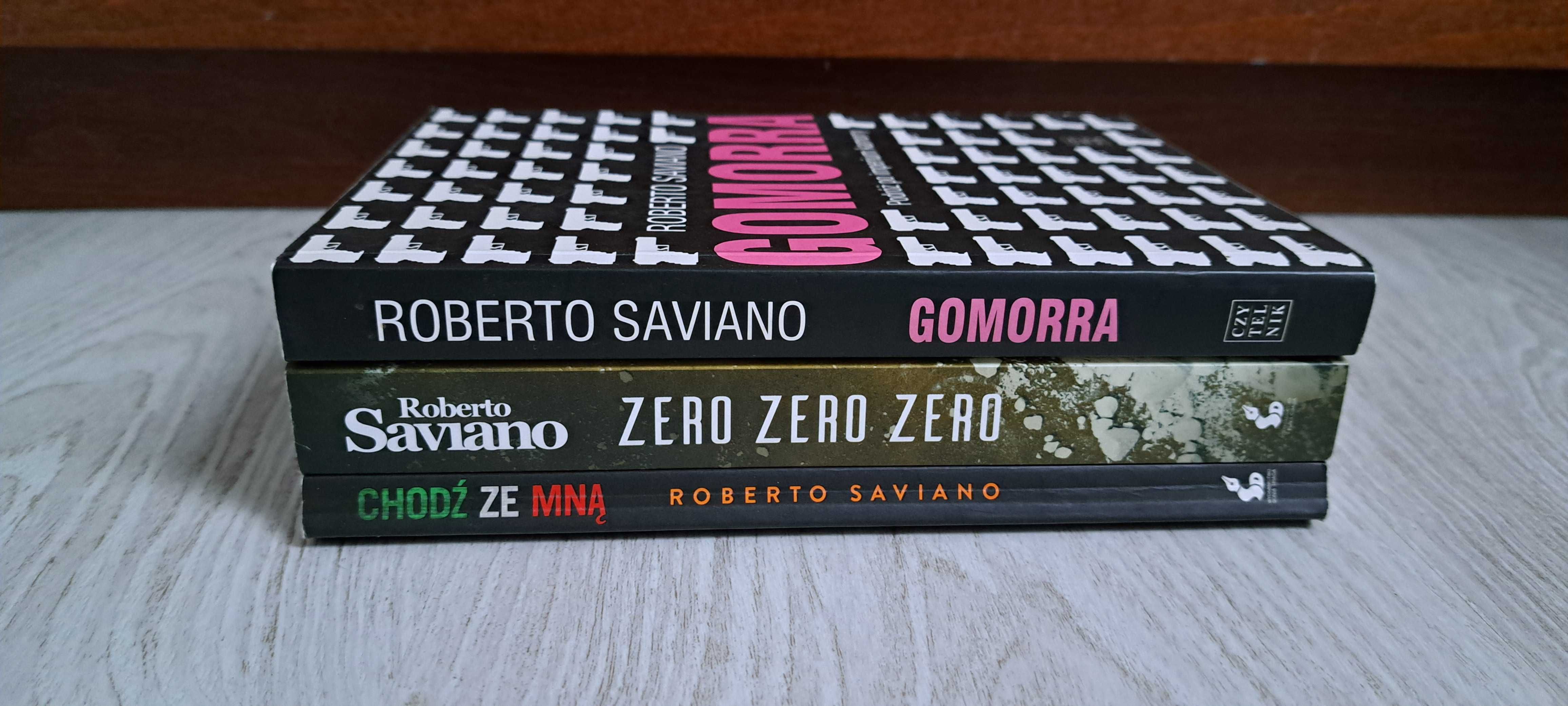 3x Roberto Saviano Gomorra Podróż + Chodź ze mną + Zero zero zero