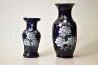 Ręcznie malowany wazon wazonik FOLK para Cepelia ceramika