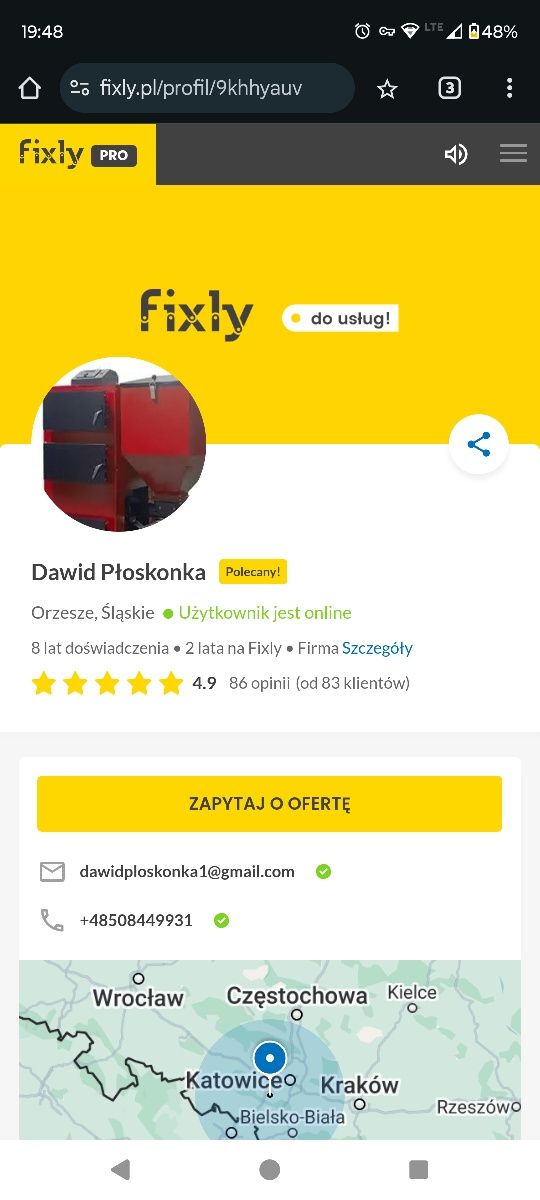 Naprawa i serwis  kotłów CO