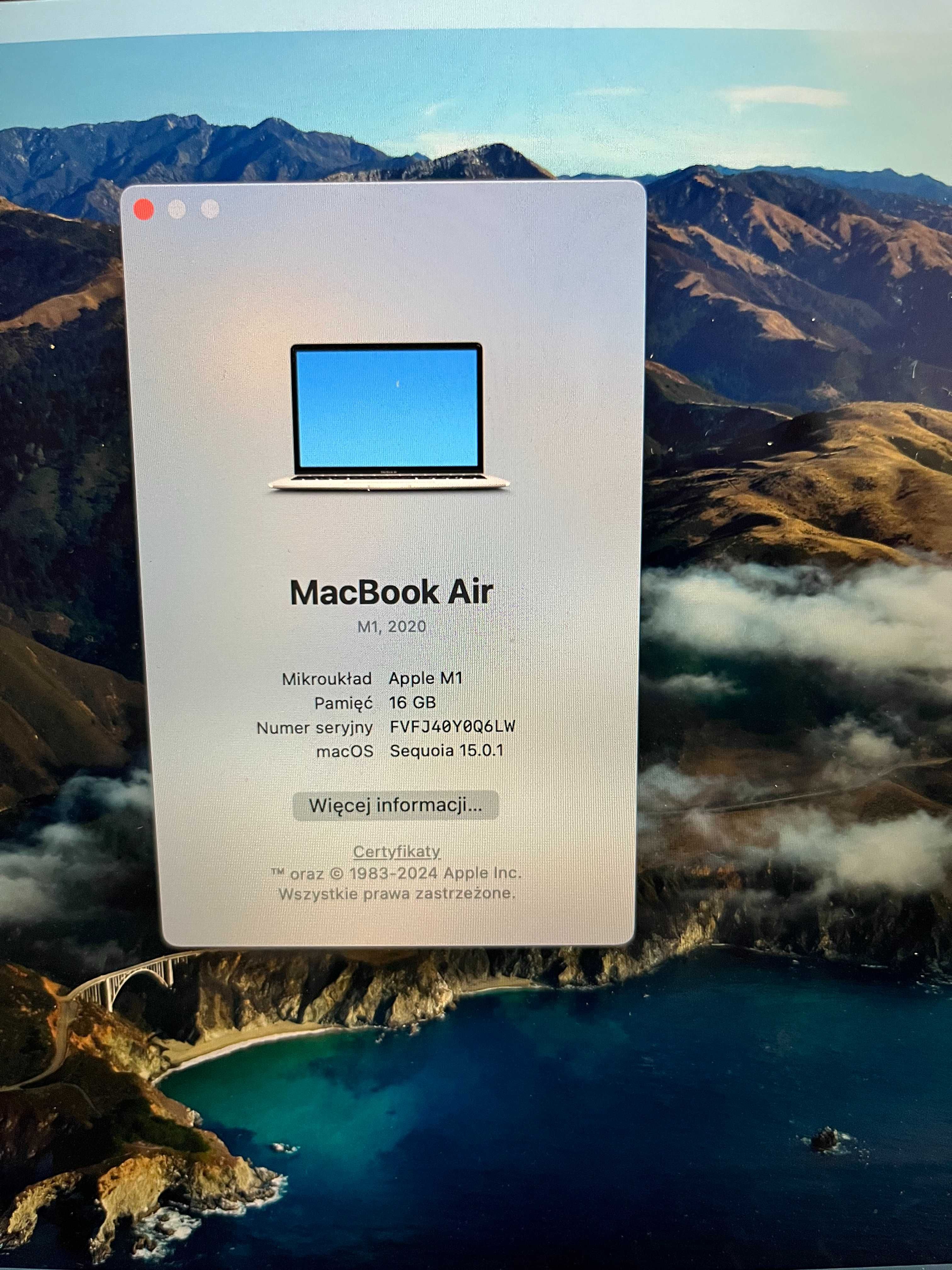 MacBook Air M1 16GB/256GB