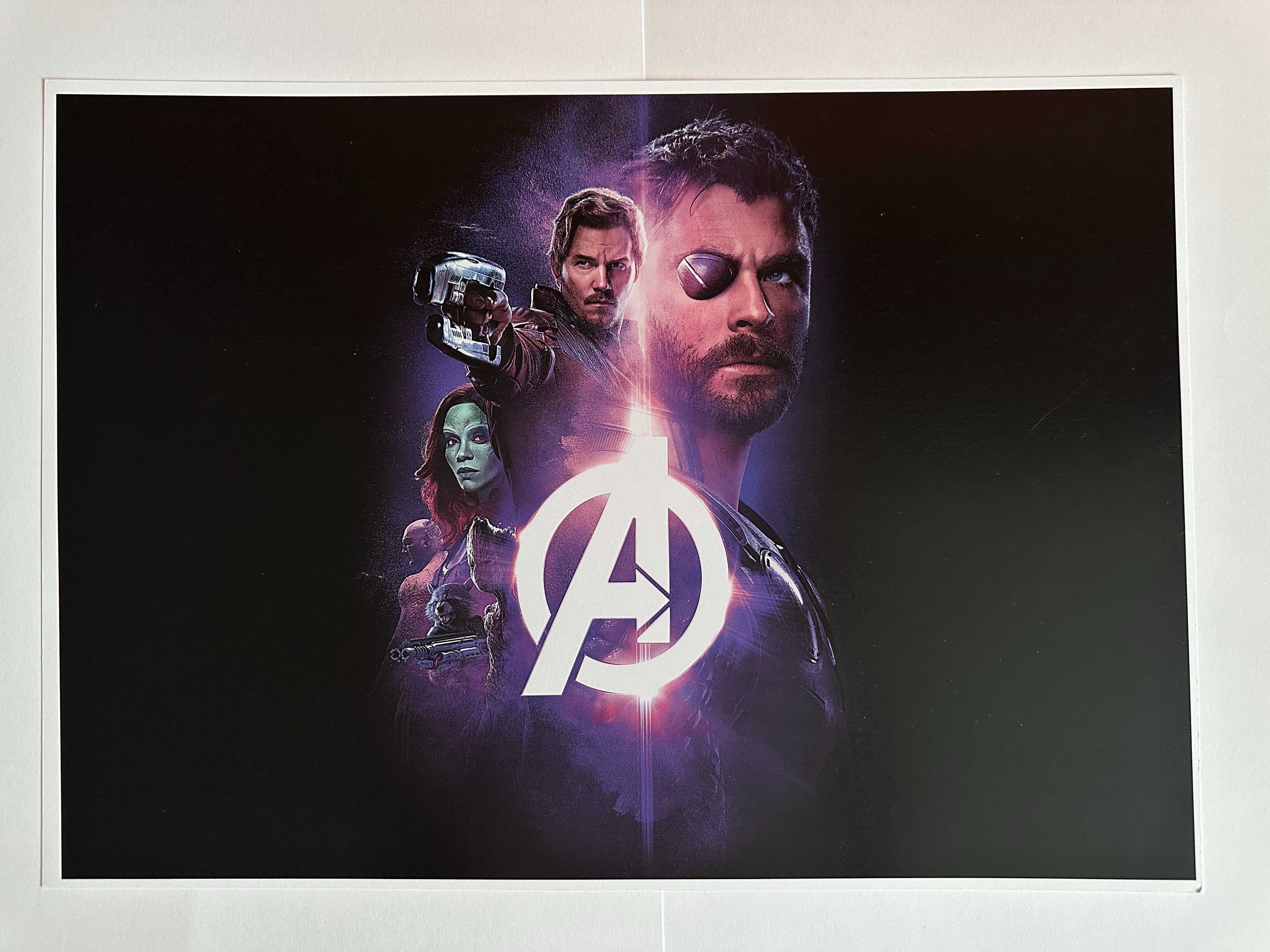 plakat Avengers Thor Gamora Peter Quill A3 duży Marvel poster