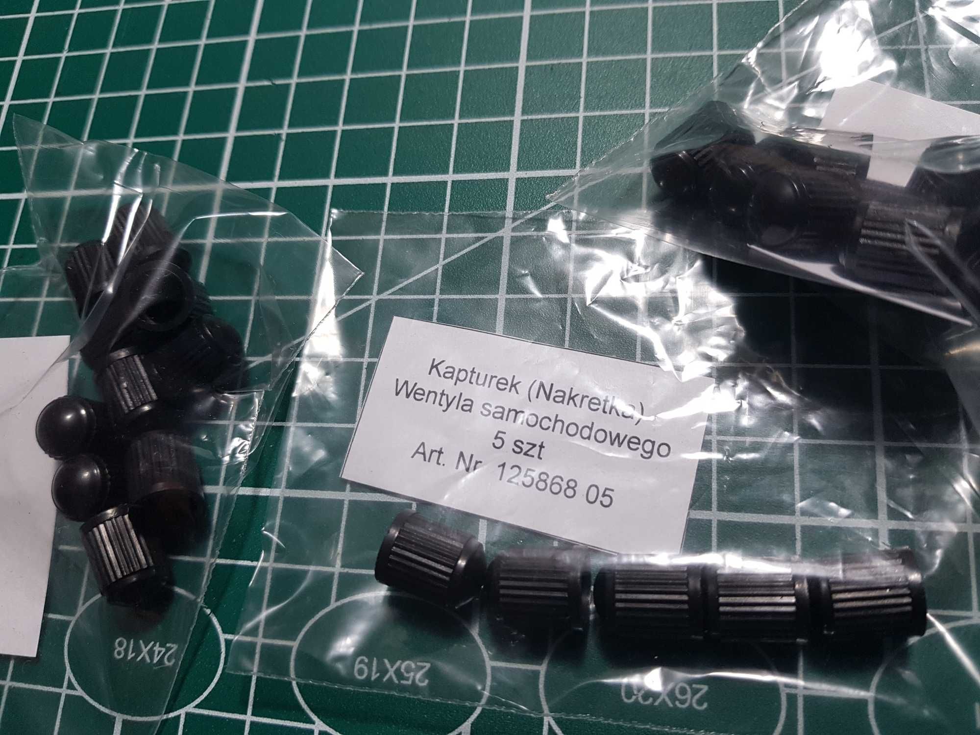 Kapturek (Nakrętka) Wentyla samochodowego 5 szt