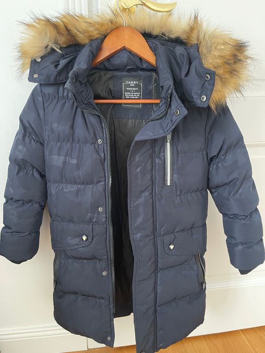 Zimowa kurtka parka chłopięca