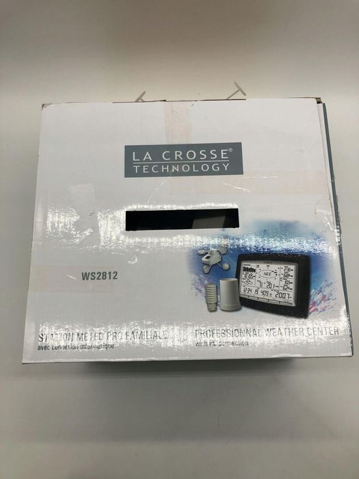 Stacja pogodowa La Crosse WS2812 czarna z USB temperatura wilgotność