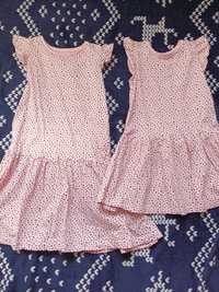 Sukienka sukienki dla sióstr siostry 98 i 122 Primark