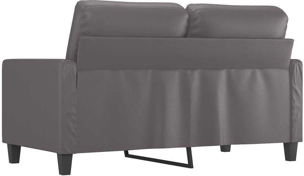 2 Osobowa Sofa kolor szary 120 cm sztuczna skóra