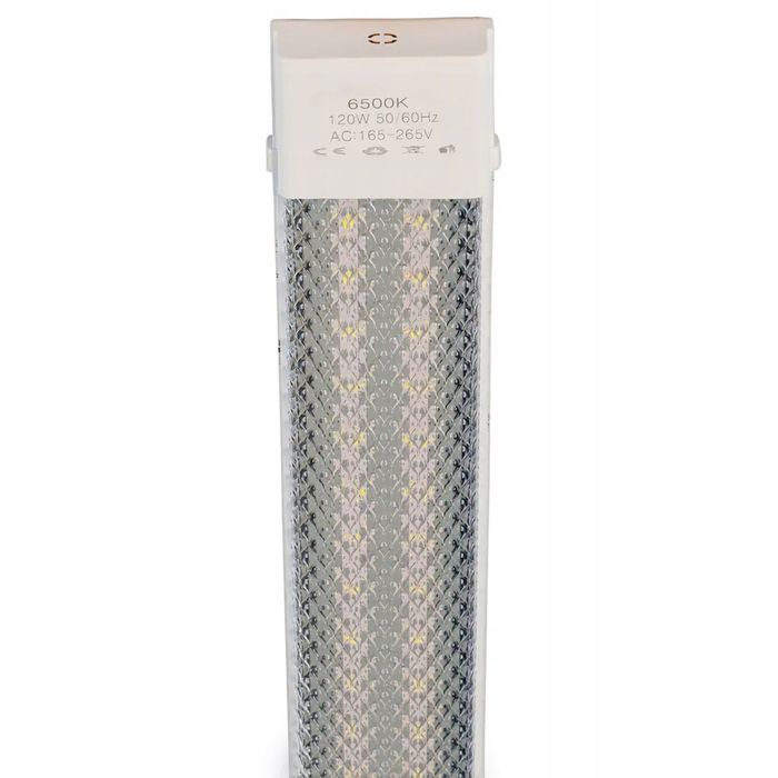 Lampa sufitowa LED 120cm 120W 6500K zimna natynkowa plafon świetlówka