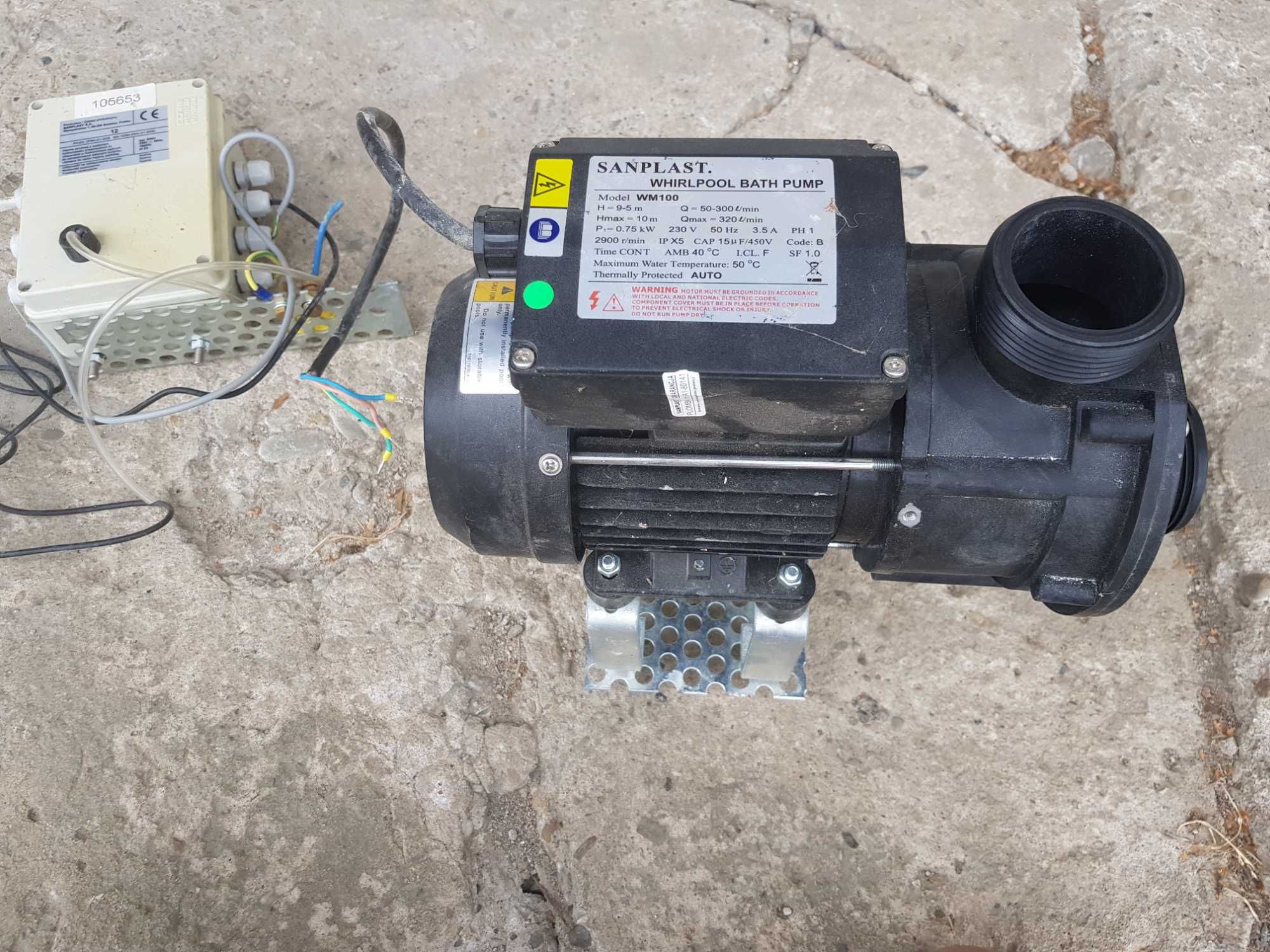 Pompa hydromasaż, jacuzzi, wanna, sanplast wirpool bath pump wm100