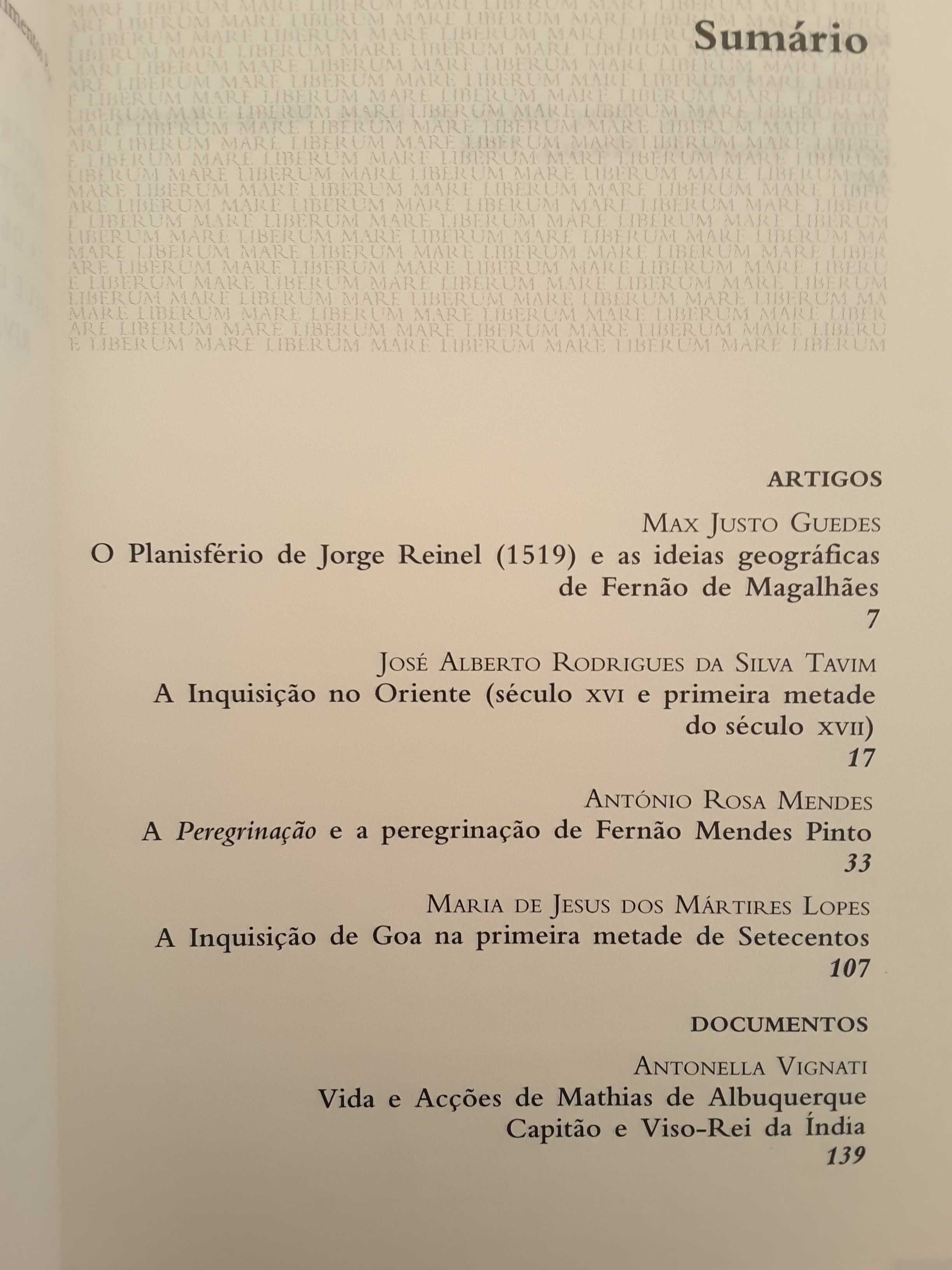 Mare Liberum. Inquisição e Expansão / Magalhães Godinho: Ensaios III