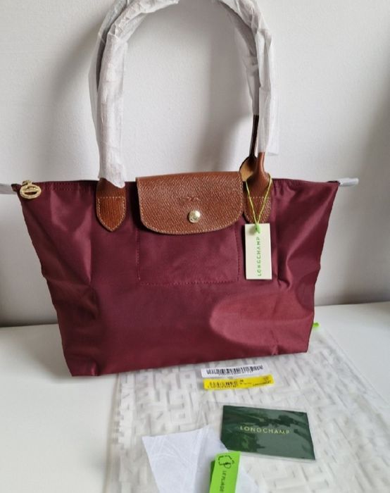Bordo Nowa torebka LONGCHAMP roz M