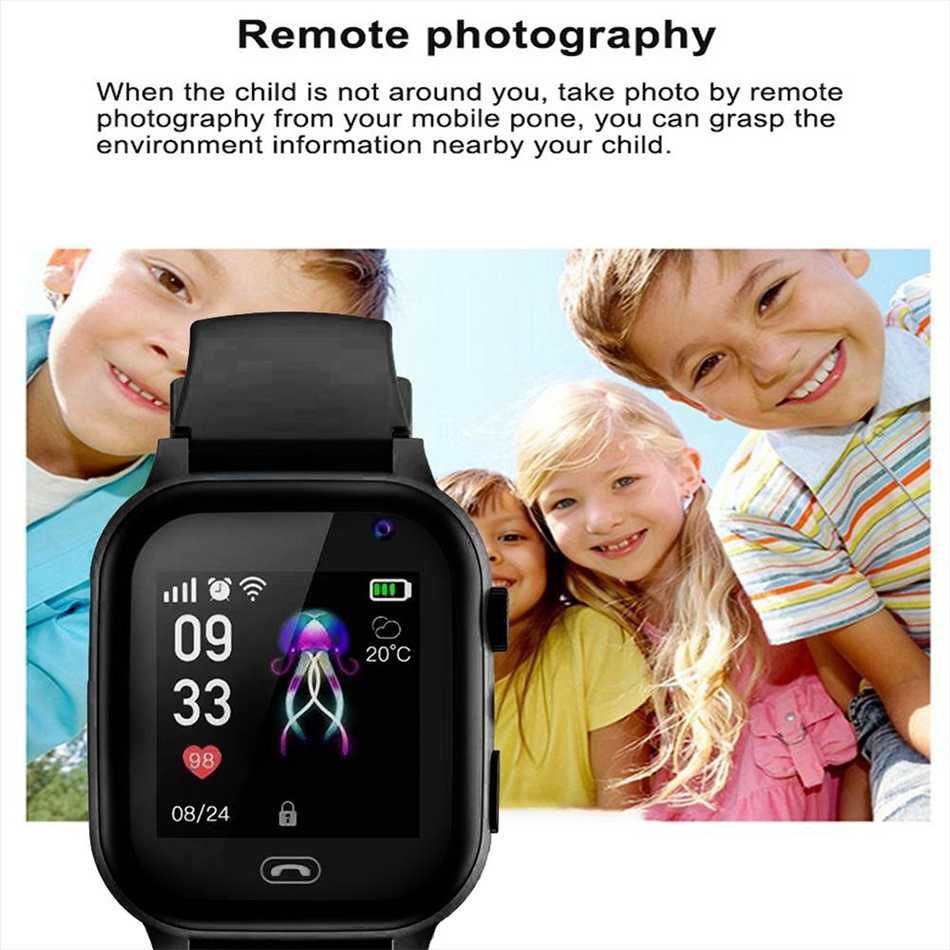 SmartWatch dla dziecka, GPS, SOS, telefon, menu PL.
