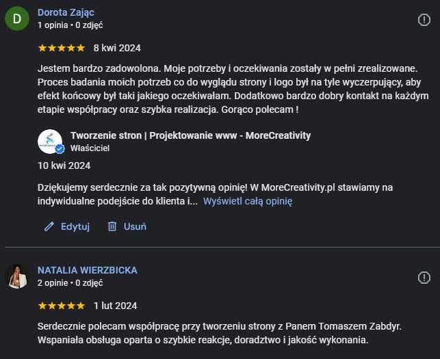 Strona internetowa | WordPress | Projektowanie stron | Tworzenie stron