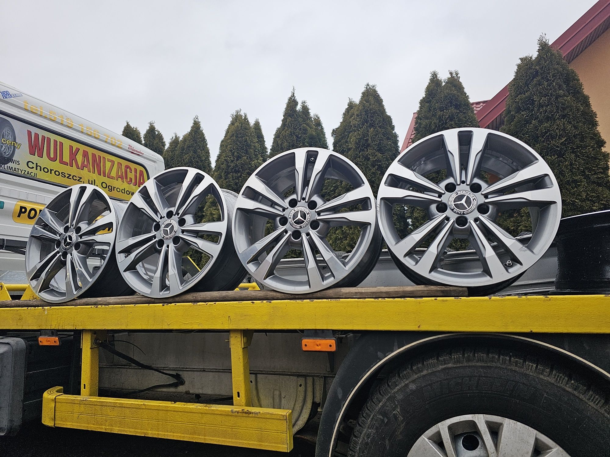 Felgi Aluminiowe Mercedes W212 R17 5x112 ET48-8J+Czujniki Ciśnienia
