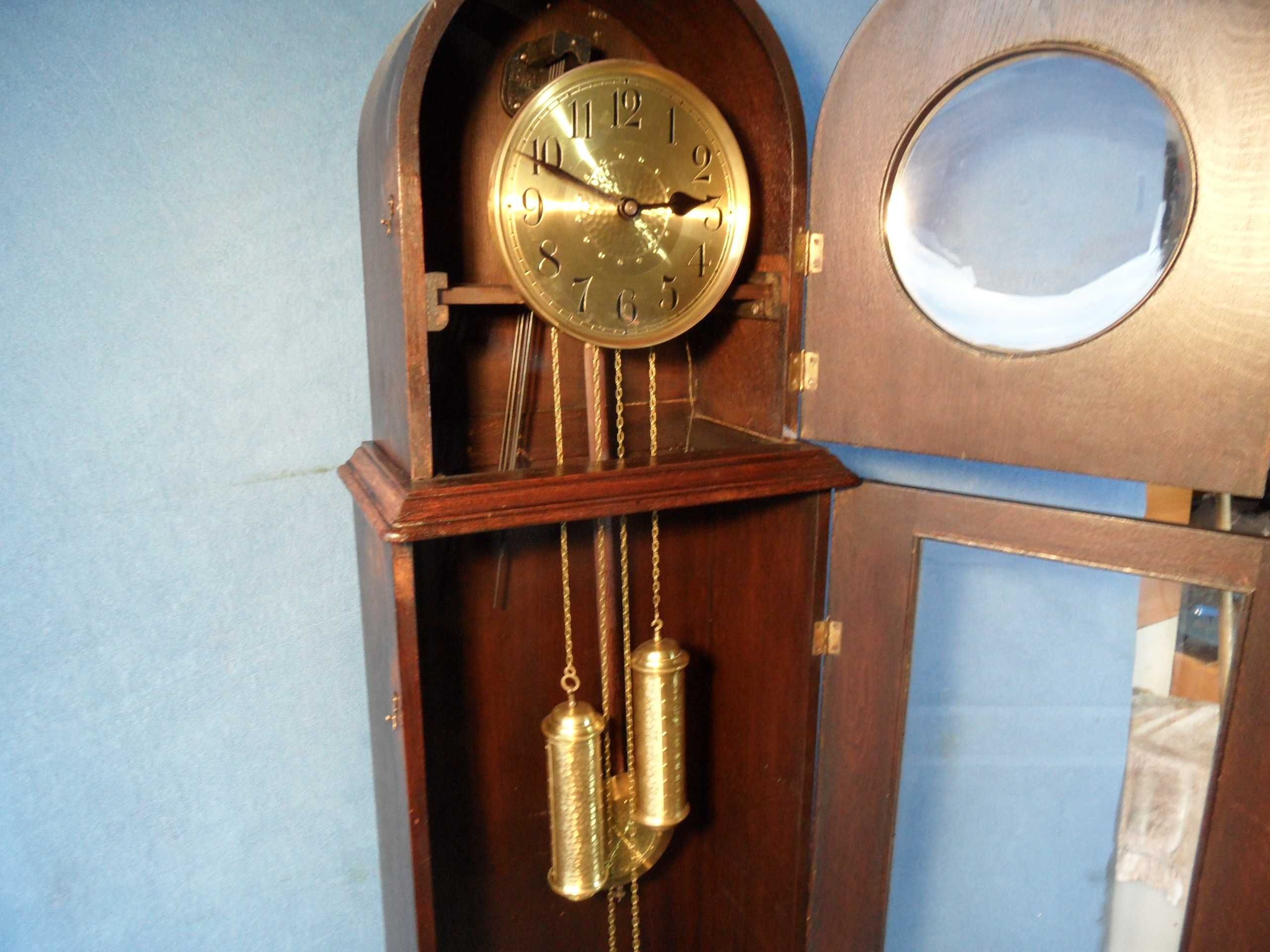 Zegar  Stojący lata 20te XX wieku Sygnowany ISGUS  Unikat  z Niemiec