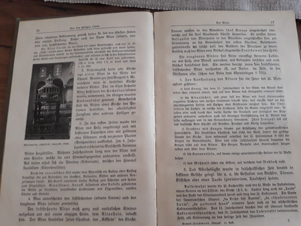 1915r. Liturgik - Kempf & Faustmann. Stara książka. Liturgia