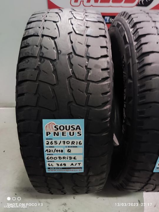 2 pneus semi novos 265-70r16 goodride - oferta dos portes