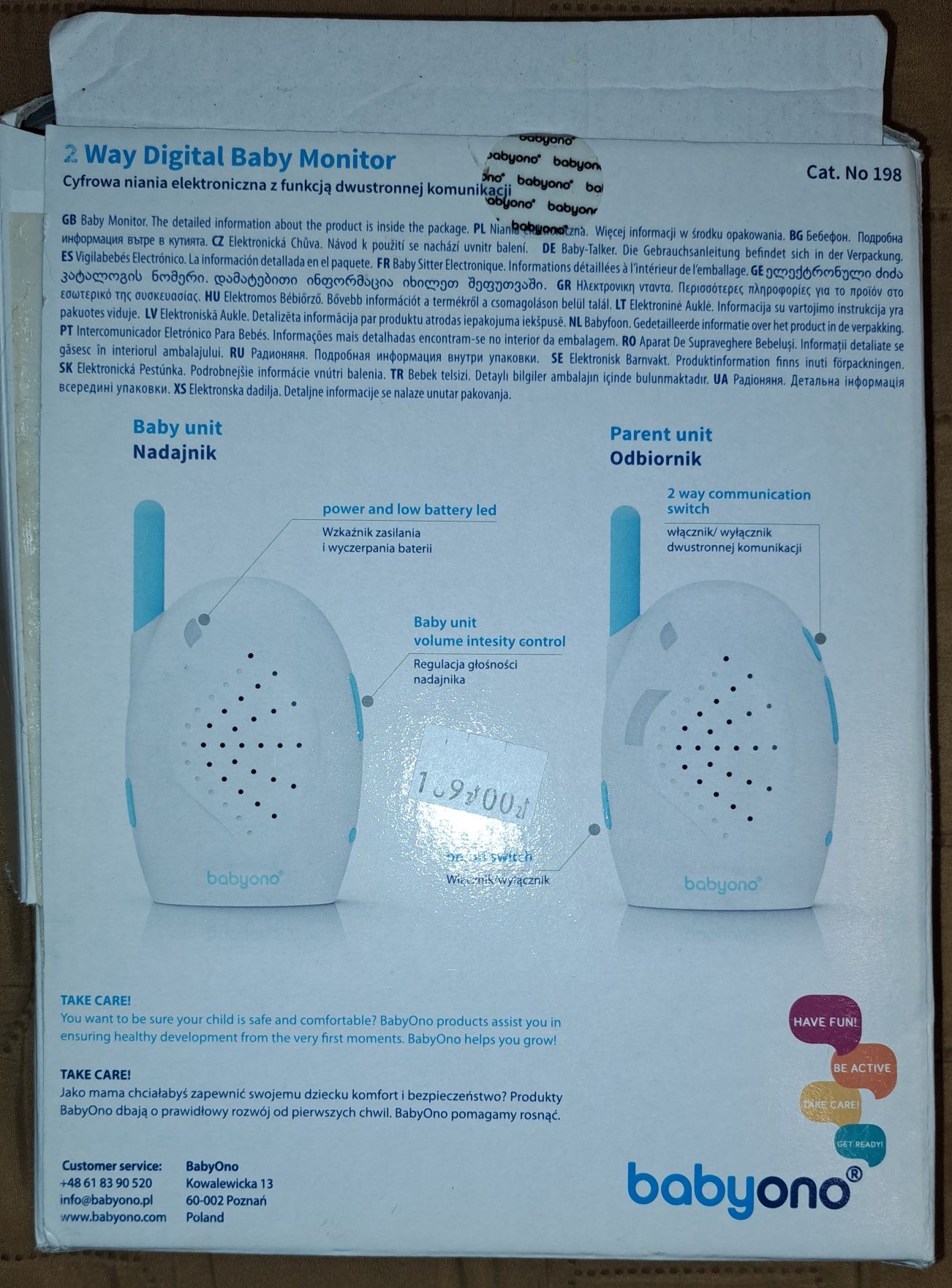 Niania elektroniczna Babyono