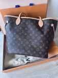 Neverfull MM pivoine oryginalna torebka shopper Louis Vuitton oryginal