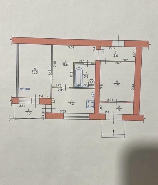 Продається 2 кім квартира